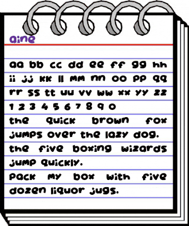 Aine Regular animated font preview