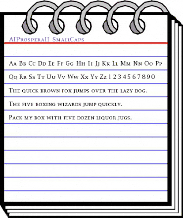 AIProsperaII Regular animated font preview