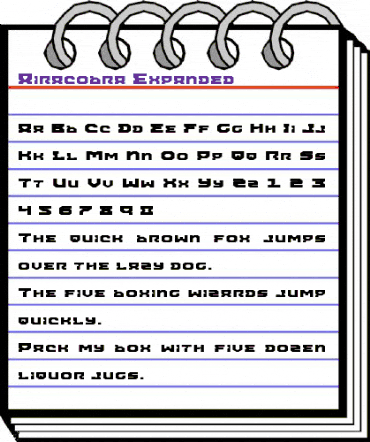 Airacobra Expanded Expanded animated font preview Airacobra Expanded Expanded animated font preview