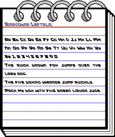 Airacobra Leftalic Leftalic animated font preview Airacobra Leftalic Leftalic animated font preview