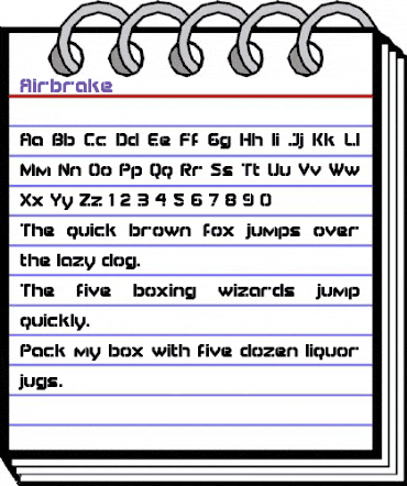 Airbrake Regular animated font preview Airbrake Regular animated font preview
