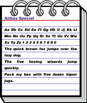 Airbus Special Italic animated font preview Airbus Special Italic animated font preview