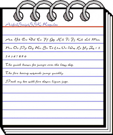 AirfoilScriptSSK Regular animated font preview AirfoilScriptSSK Regular animated font preview