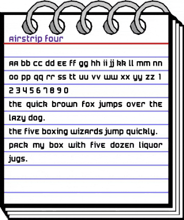Airstrip Four Regular animated font preview Airstrip Four Regular animated font preview