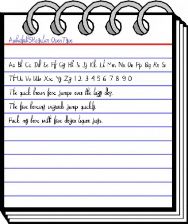 Aishafah5 Regular animated font preview