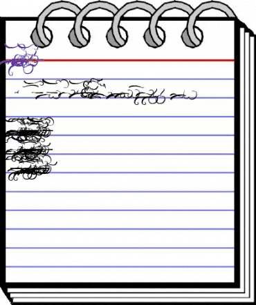 Aisy Khadijah Swashed Regular animated font preview