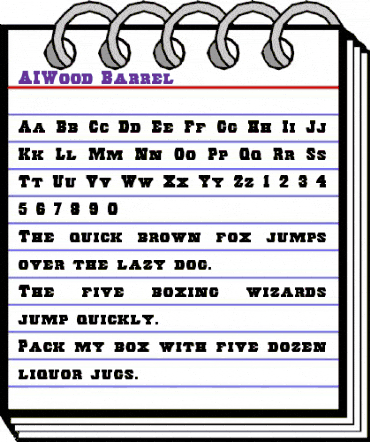 AIWood Regular animated font preview AIWood Regular animated font preview