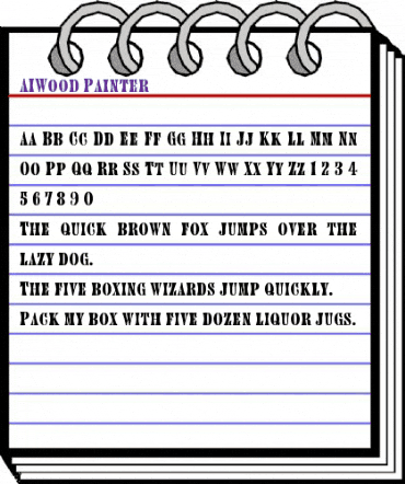 AIWood Regular animated font preview AIWood Regular animated font preview