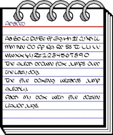 Akareb Normal animated font preview Akareb Normal animated font preview