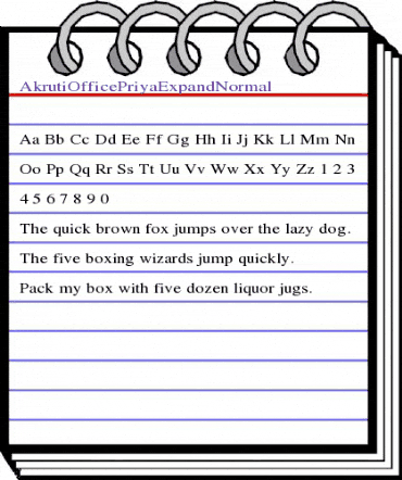 AkrutiOfficePriyaExpand Normal animated font preview AkrutiOfficePriyaExpand Normal animated font preview