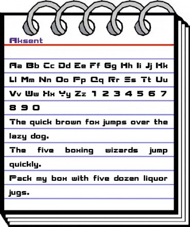 Aksent Normal animated font preview Aksent Normal animated font preview