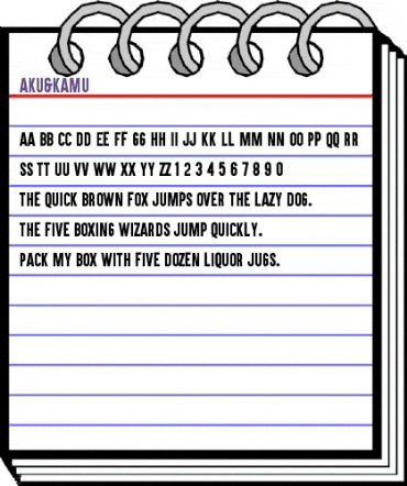 Aku & Kamu Regular animated font preview Aku & Kamu Regular animated font preview