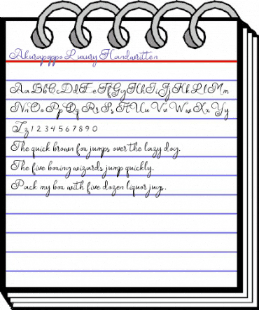 Akurapoppo Luxury Handwritten Regular animated font preview