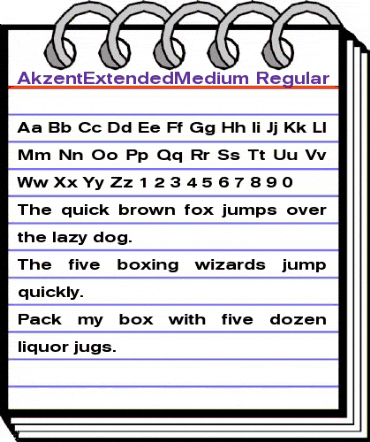 AkzentExtendedMedium Regular animated font preview AkzentExtendedMedium Regular animated font preview