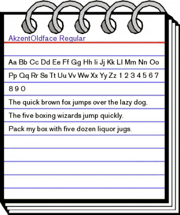 AkzentOldface Regular animated font preview AkzentOldface Regular animated font preview