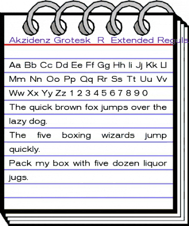 Akzidenz-Grotesk Extended BQ Regular animated font preview Akzidenz-Grotesk Extended BQ Regular animated font preview