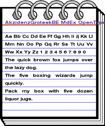 Berthold Akzidenz Grotesk BE Medium Extended animated font preview Berthold Akzidenz Grotesk BE Medium Extended animated font preview