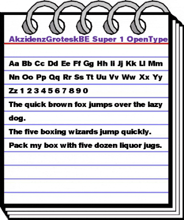 Berthold Akzidenz Grotesk BE Super animated font preview Berthold Akzidenz Grotesk BE Super animated font preview
