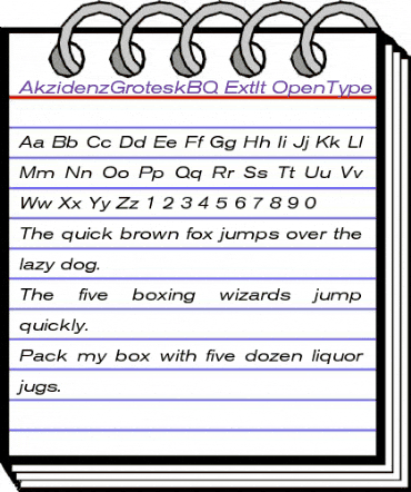 Akzidenz-Grotesk BQ Extended Italic animated font preview Akzidenz-Grotesk BQ Extended Italic animated font preview