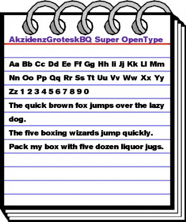 Akzidenz-Grotesk BQ Regular animated font preview Akzidenz-Grotesk BQ Regular animated font preview