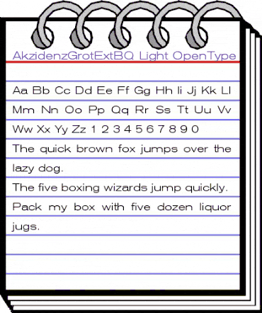 Akzidenz-Grotesk Extended BQ Regular animated font preview Akzidenz-Grotesk Extended BQ Regular animated font preview