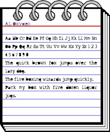 AL Oxygen Regular animated font preview AL Oxygen Regular animated font preview