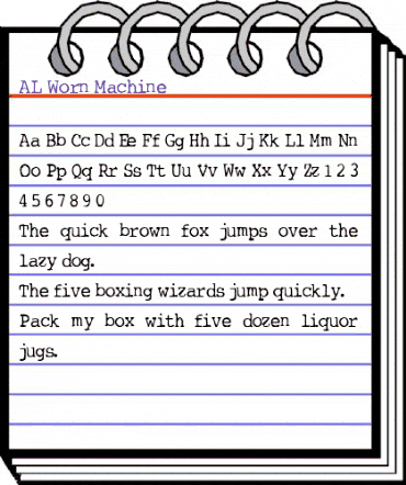 AL Worn Machine Regular animated font preview AL Worn Machine Regular animated font preview