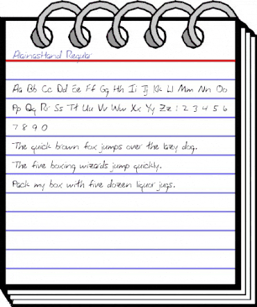 AlainasHand Regular animated font preview AlainasHand Regular animated font preview