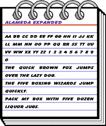 Alameda Expanded Regular animated font preview Alameda Expanded Regular animated font preview