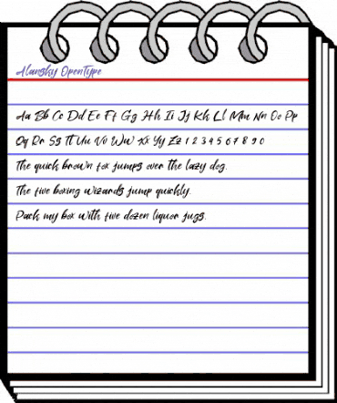 Alansky Regular animated font preview Alansky Regular animated font preview