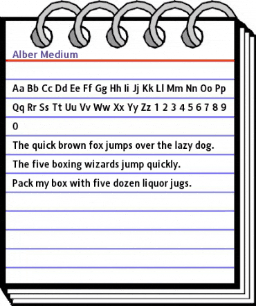 Alber Medium animated font preview Alber Medium animated font preview