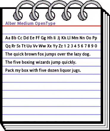 Alber Medium animated font preview Alber Medium animated font preview