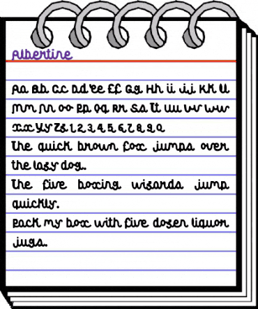 Albertine Bold animated font preview