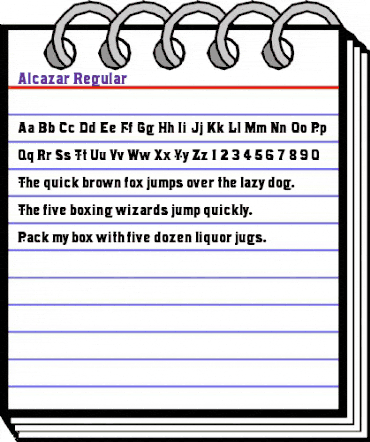 Alcazar-Regular Regular animated font preview Alcazar-Regular Regular animated font preview