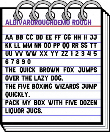 Aldivaro Rough Demo Rough animated font preview Aldivaro Rough Demo Rough animated font preview
