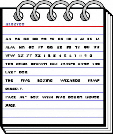 Alectro Regular animated font preview Alectro Regular animated font preview