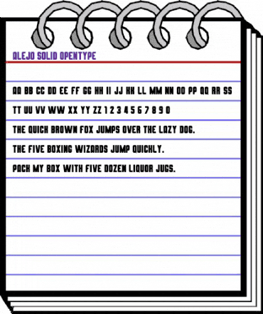 Alejo Solid Regular animated font preview Alejo Solid Regular animated font preview