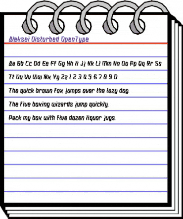 Aleksei Disturbed animated font preview Aleksei Disturbed animated font preview