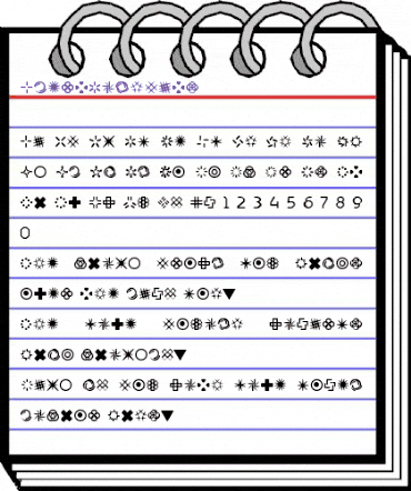 AlertDingbats Regular animated font preview AlertDingbats Regular animated font preview