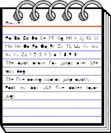 Alex-P1 Regular animated font preview Alex-P1 Regular animated font preview