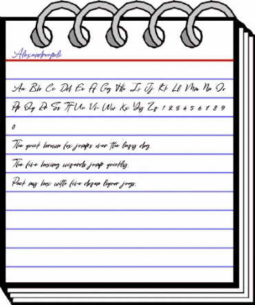 Alexandroupoli Regular animated font preview Alexandroupoli Regular animated font preview