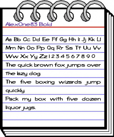 AlexOne83 Bold animated font preview AlexOne83 Bold animated font preview