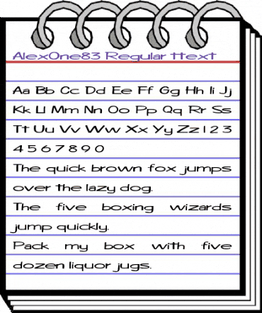 AlexOne83 Regular animated font preview AlexOne83 Regular animated font preview