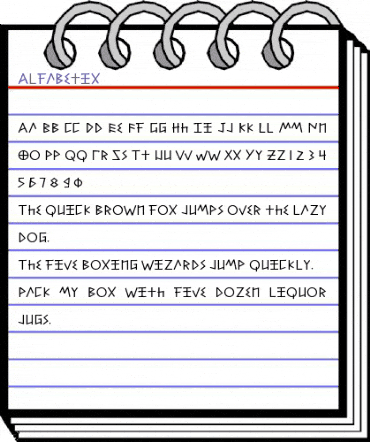 Alfabetix Regular animated font preview