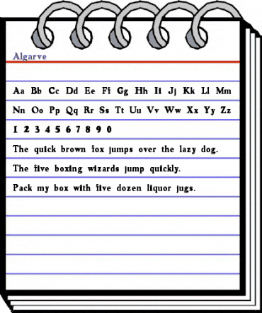 Algarve Regular animated font preview Algarve Regular animated font preview