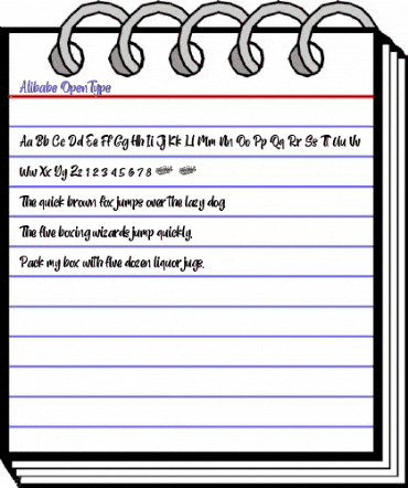 Alibabe Regular animated font preview Alibabe Regular animated font preview