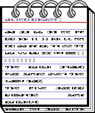 Alien Ghost 2 Regular animated font preview Alien Ghost 2 Regular animated font preview