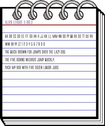 Alien League II Bold Bold animated font preview Alien League II Bold Bold animated font preview