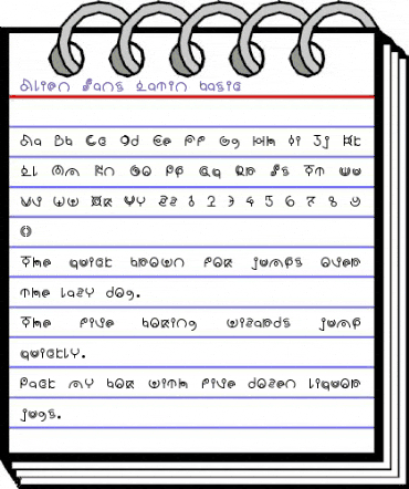 Alien Lines symbol animated font preview Alien Lines symbol animated font preview