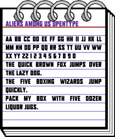 Aliens Among Us Regular animated font preview Aliens Among Us Regular animated font preview